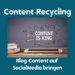 Blog Content auf SocialMedia bringen
